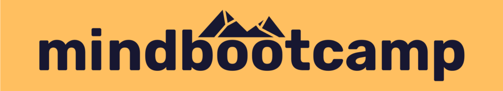 Mindbootcamp logo. Move inner mountains. Als ervaringsdeskundige deel ik mijn lessen graag met je.